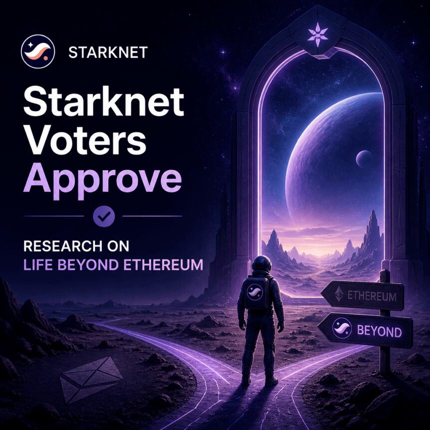 Starknet Voters Approve Research on Life Beyond Ethereum Starknet Voters Approve Research On Life Beyond Ethereum
