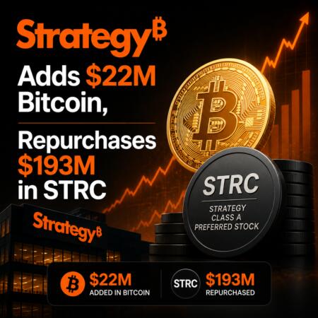 Strategy Adds $22M Bitcoin, Repurchases $193M in STRC Strategy Adds $22m Bitcoin, Repurchases $193m In Strc