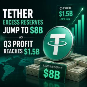 Tether Excess Reserves Jump To $8b As Q3 Profit Reaches $1.5b