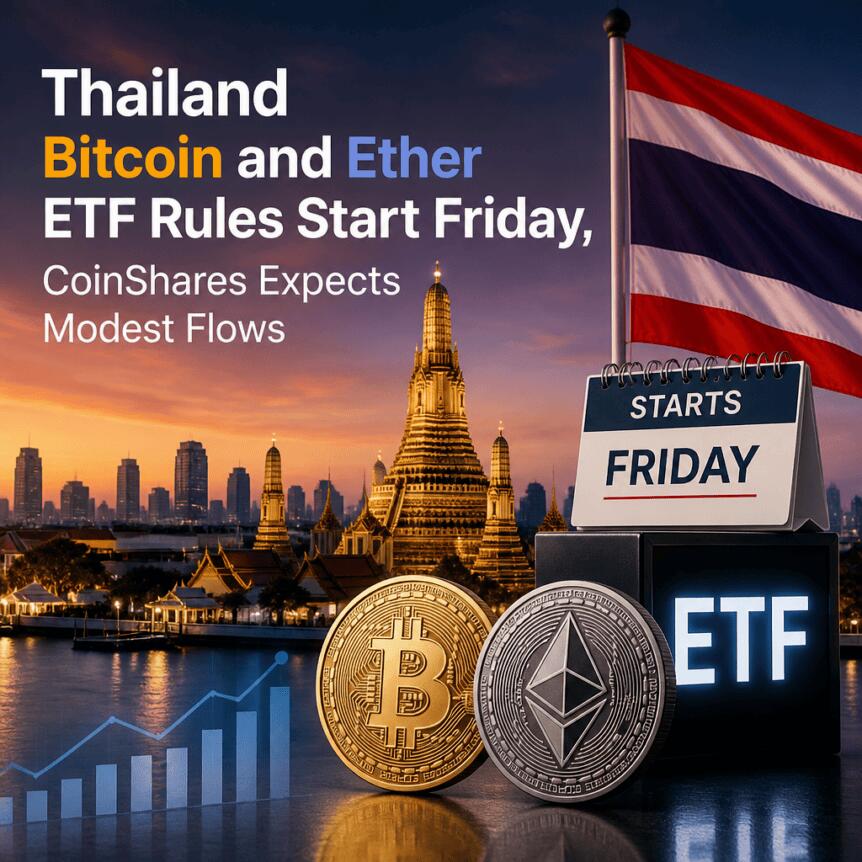 Thailand Bitcoin and Ether ETF Rules Start Friday, CoinShares Expects Modest Flows Thailand Bitcoin And Ether Etf Rules Start Friday, Coinshares Expects Modest Flows