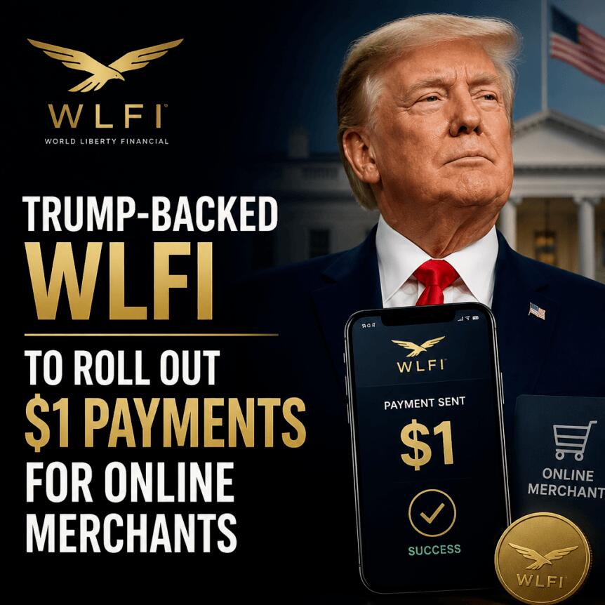 Trump-Backed WLFI to Roll Out $1 Payments for Online Merchants Trump-Backed Wlfi To Roll Out $1 Payments For Online Merchants