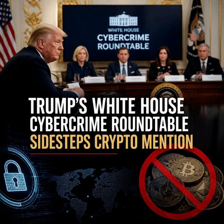 Trump’s White House Cybercrime Roundtable Sidesteps Crypto Mention
