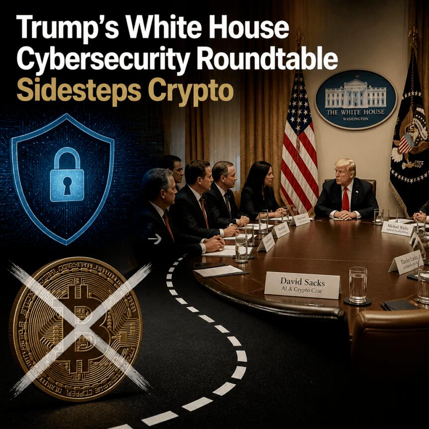 Trump’s White House Cybersecurity Roundtable Sidesteps Crypto