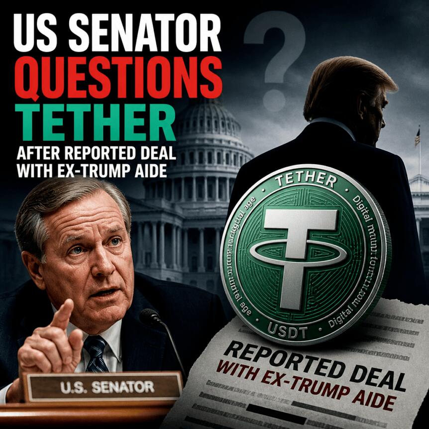 US Senator Questions Tether After Reported Deal With Ex‑Trump Aide Us Senator Questions Tether After Reported Deal With Ex‑trump Aide