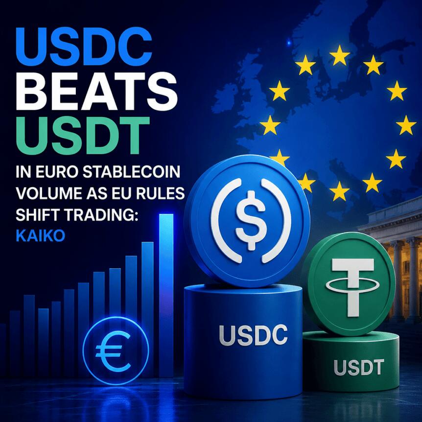 USDC Beats USDT in Euro Stablecoin Volume as EU Rules Shift Trading: Kaiko Usdc Beats Usdt In Euro Stablecoin Volume As Eu Rules Shift Trading: Kaiko