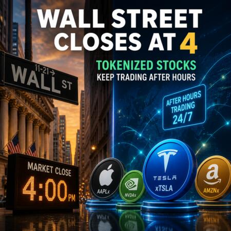 Wall Street Closes At 4 As Tokenized Stocks Keep Trading After Hours