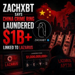 ZachXBT Says China Crime Ring Laundered $1B+ Linked to Lazarus Zachxbt Says China Crime Ring Laundered $1b+ Linked To Lazarus