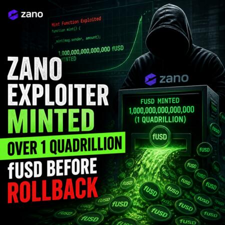 Zano Exploiter Minted Over 1 Quadrillion Fusd Before Rollback
