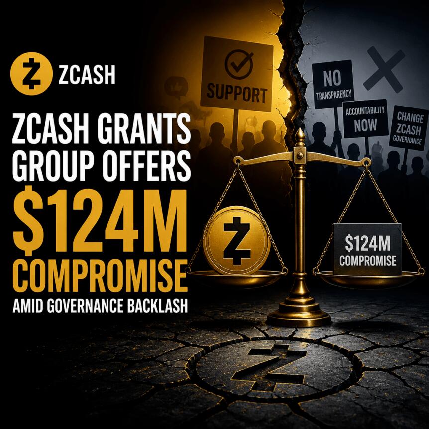 Zcash Grants Group Offers $124M Compromise Amid Governance Backlash Zcash Grants Group Offers $124m Compromise Amid Governance Backlash