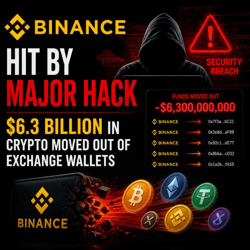 Binance Hit By Major Hack, $6.3 Billion In Crypto Moved Out Of Exchange Wallets Binance Hit By Major Hack 6 3 Billion In Crypto Moved Out Of Exchange Wallets