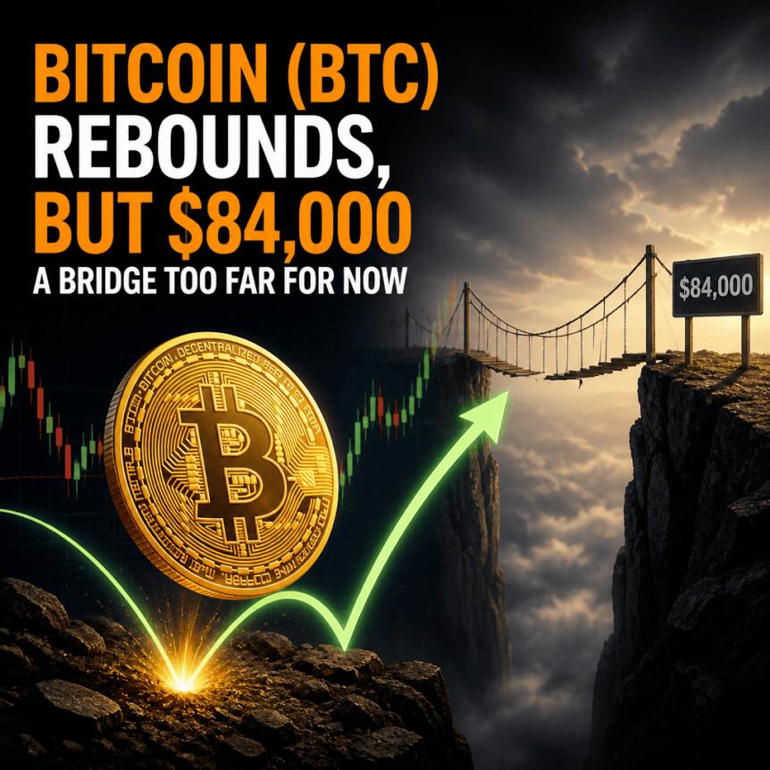 Bitcoin (BTC) Rebounds, But $84,000 A Bridge Too Far For Now Bitcoin Btc Rebounds But 84 000 A Bridge Too Far For Now
