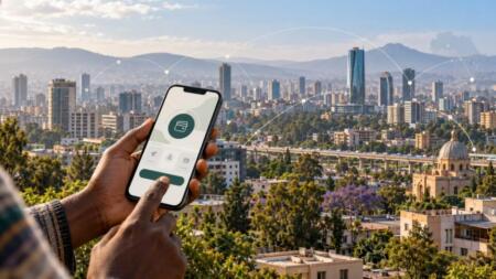 Ethiopia officially joins PAPSS network, NBE and Afreximbank-linked payment system announce AI-generated editorial illustration: Ethiopia and African cross-border payments