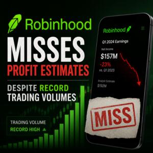 Robinhood Misses Profit Estimates Despite Record Trading Volumes