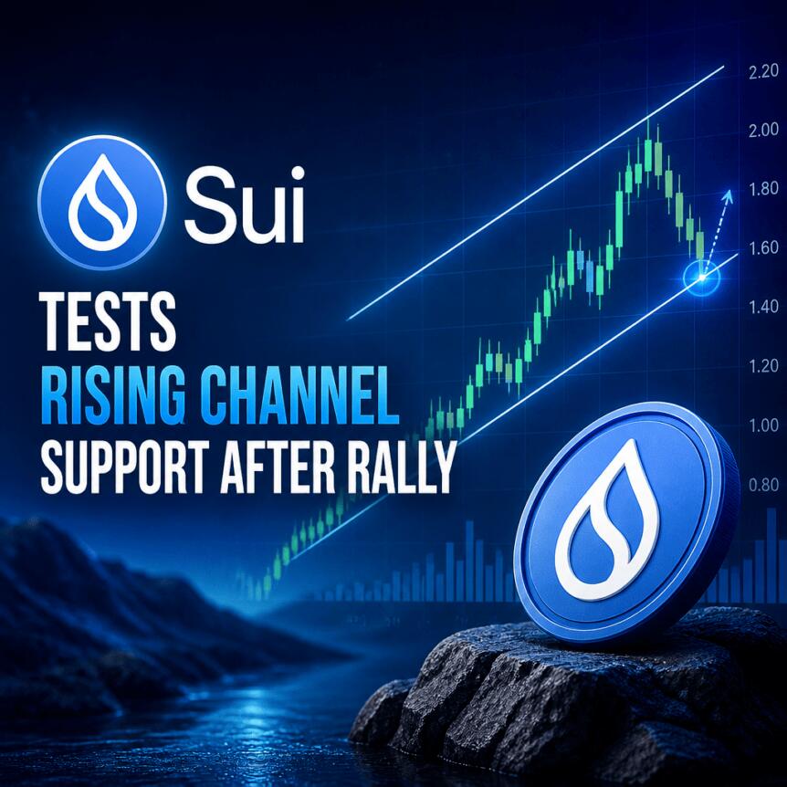 Sui Tests Rising Channel Support After Rally Sui Tests Rising Channel Support After Rally